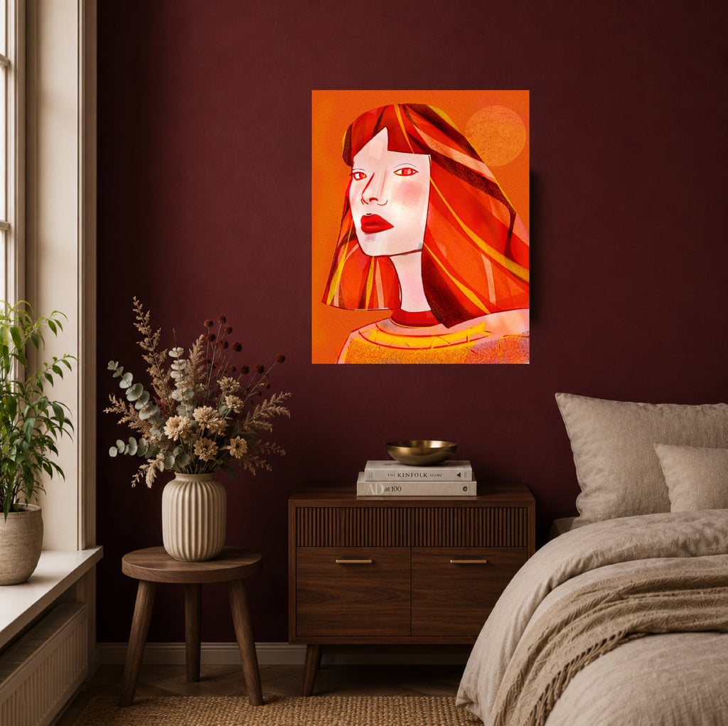 La Que Sabe | Premium Leinwand XL – 60 × 75 cm