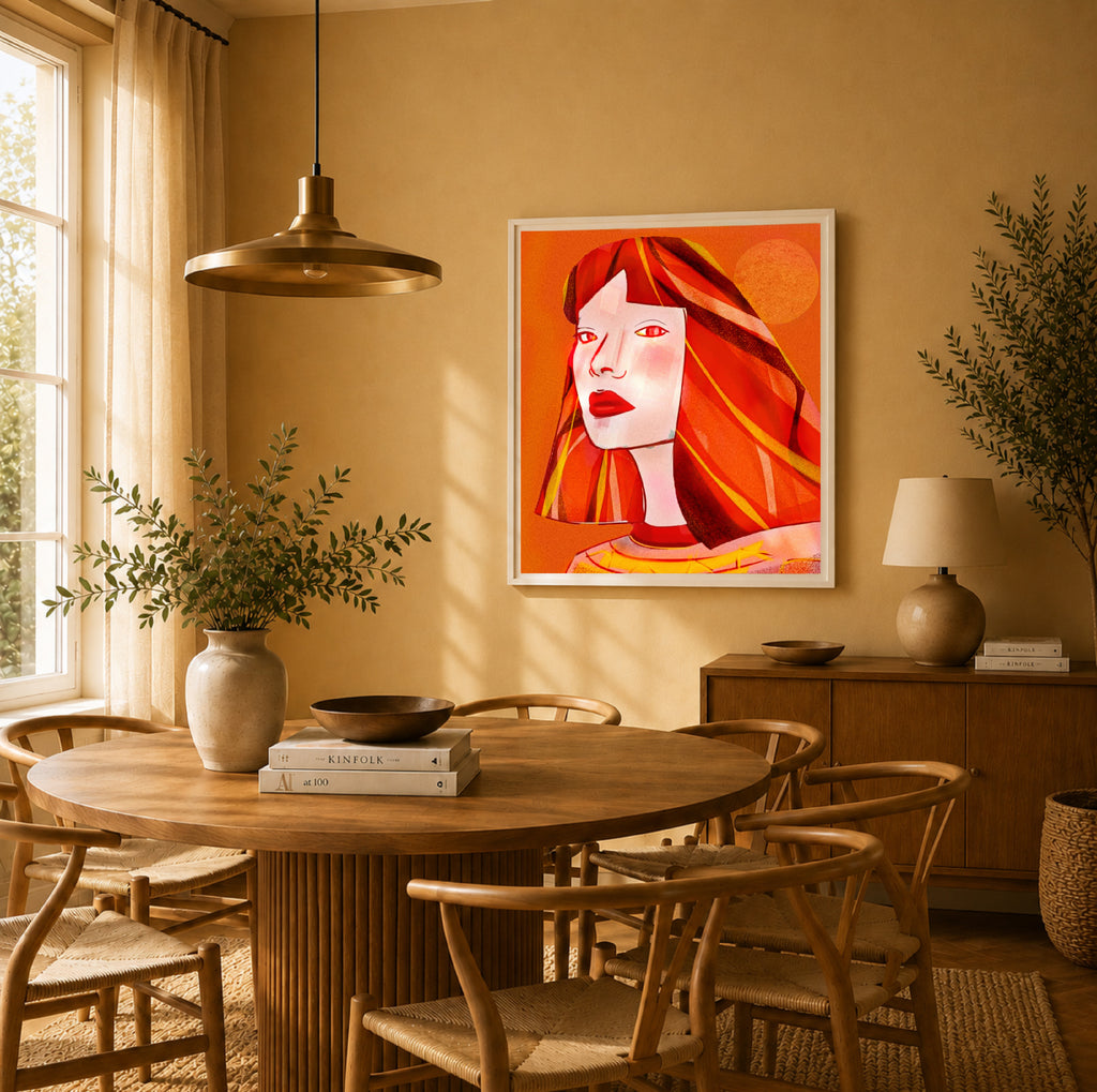 La Que Sabe | Gerahmter Fine Art Print