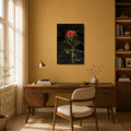 Rosenandacht | Premium Leinwand – 40 × 60 cm