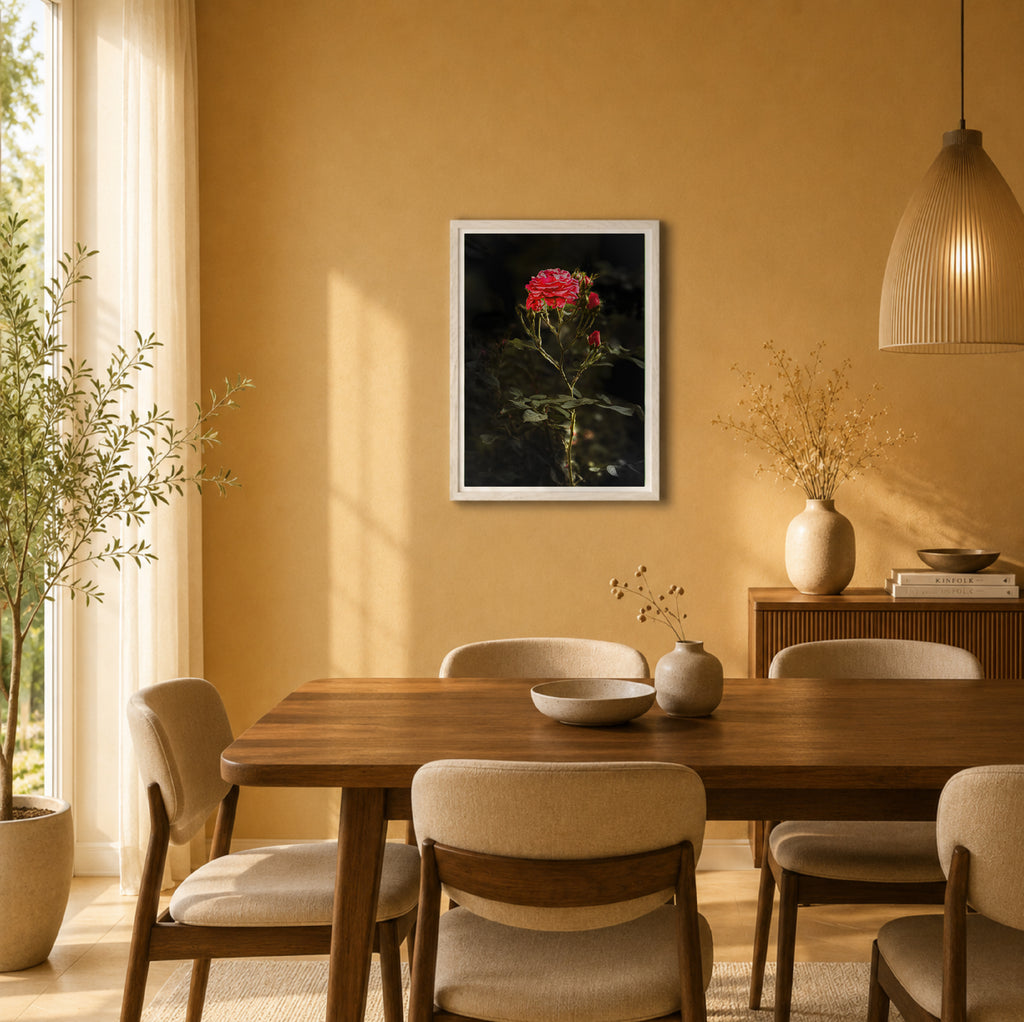Rosenandacht | Gerahmter Fine Art Print