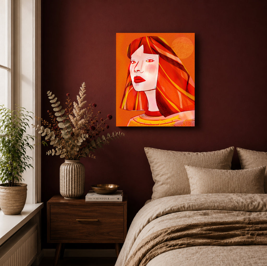 La Que Sabe | Premium Leinwand – 40 × 50 cm