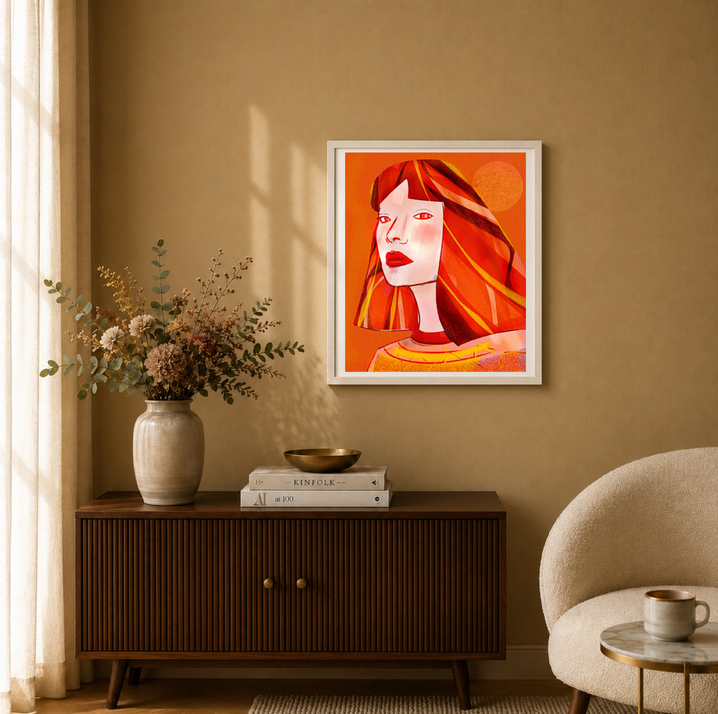 La Que Sabe | Gerahmter Fine Art Print