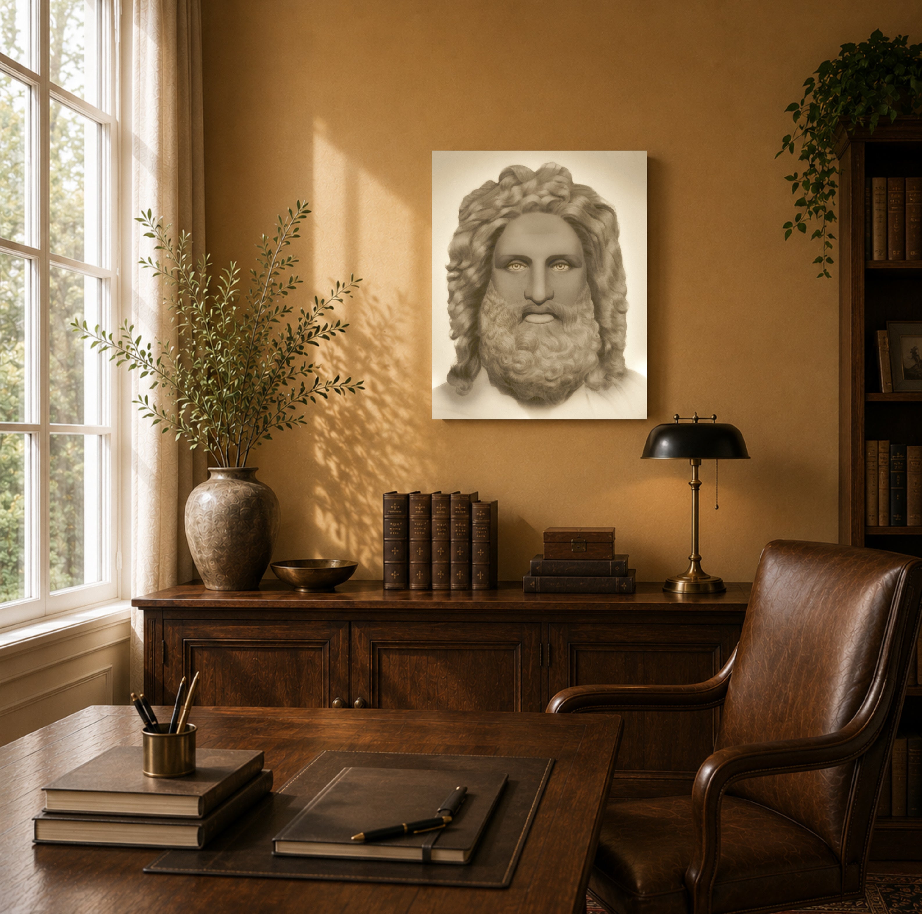 Zeus | Premium Leinwand – 40 × 50 cm