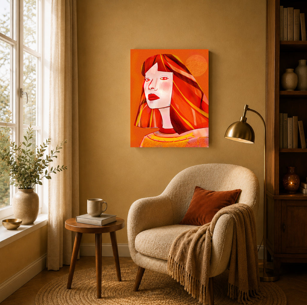 La Que Sabe | Premium Leinwand – 40 × 50 cm