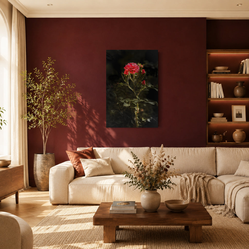 Rosenandacht | Premium Leinwand XL – 60 × 90 cm