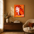 La Que Sabe | Premium Leinwand – 40 × 50 cm